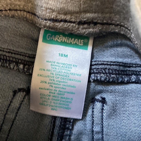 10 pairs of jeans and 1 pair of teal pants.  12-18months. - Picture 7 of 8